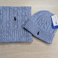  Ralph Lauren Scarf with Beanie Set
